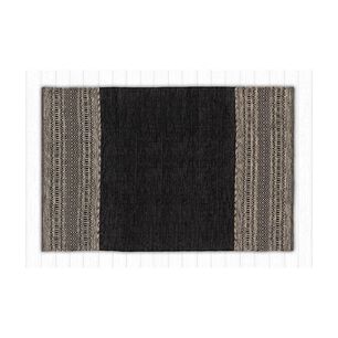 Pack Kilim Gris Oscuro (alfombra + Pouf) 150x210