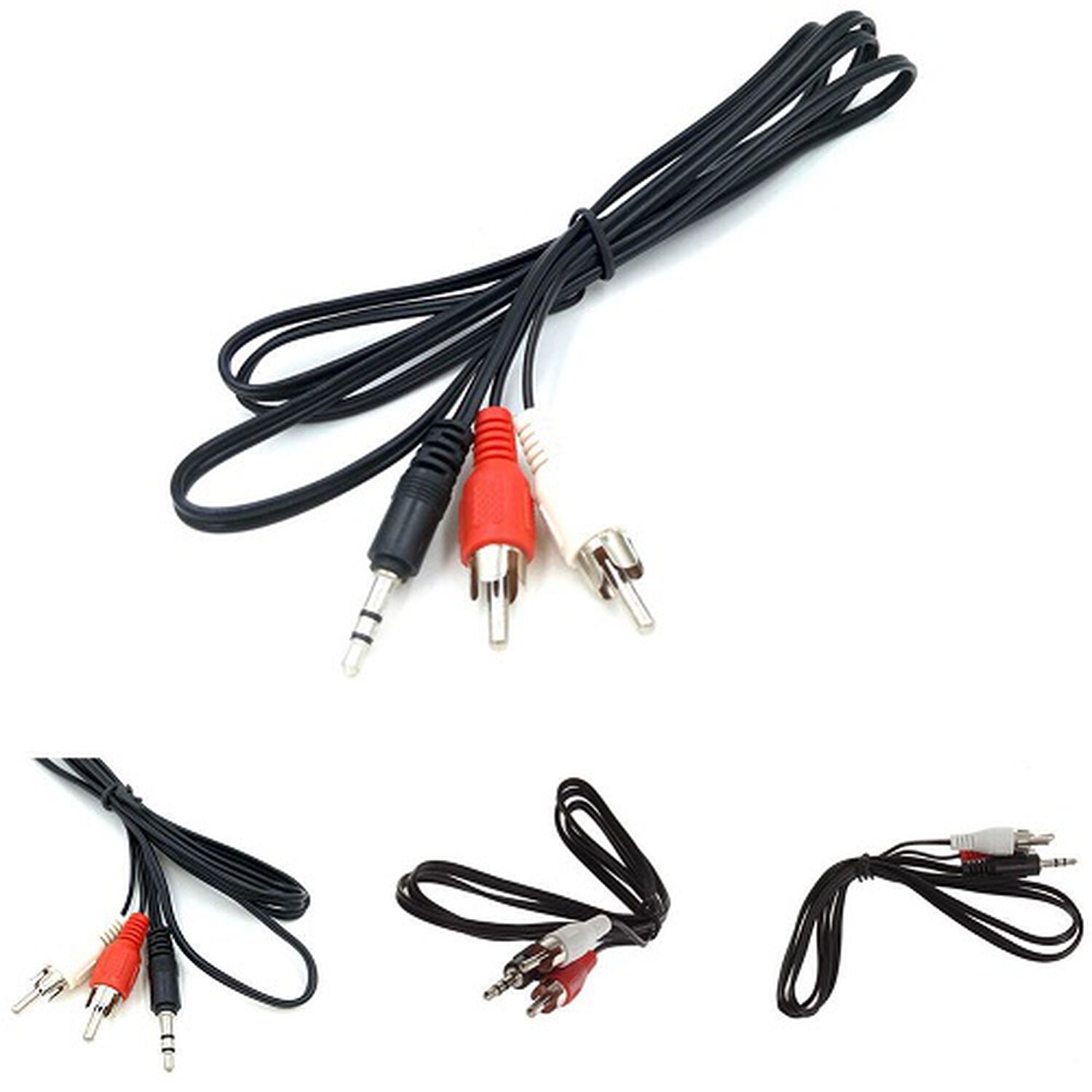 Cable Audio Rca A Jack 2 X 1 3.5 Mm Salida Auxiliar. Aux. Macho Plug image number 5.0