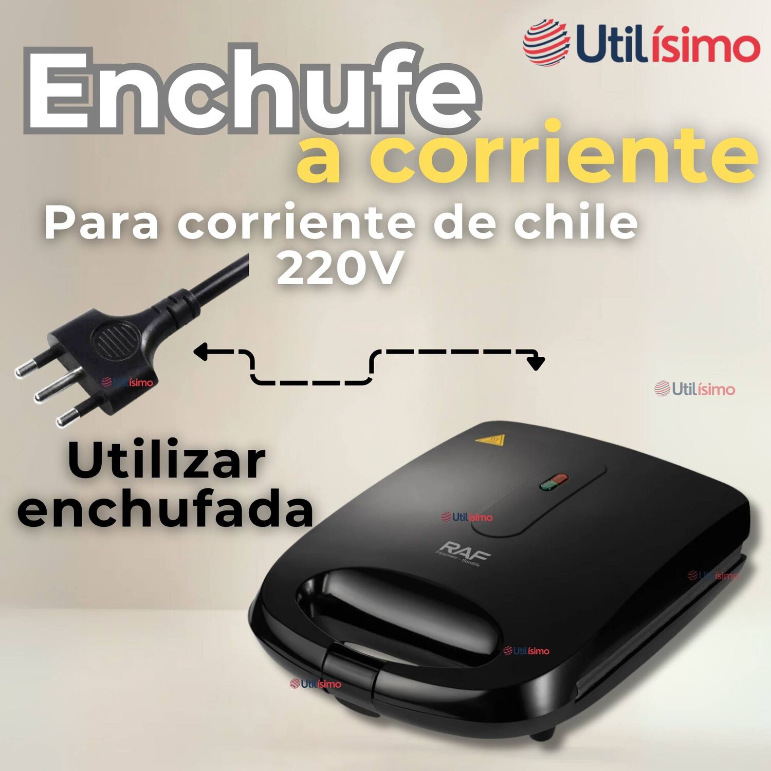 Sandwichera El&eacute;ctrica Antiadherente Tostadora 4 Sandwich 1000w De Potencia image number 8.0