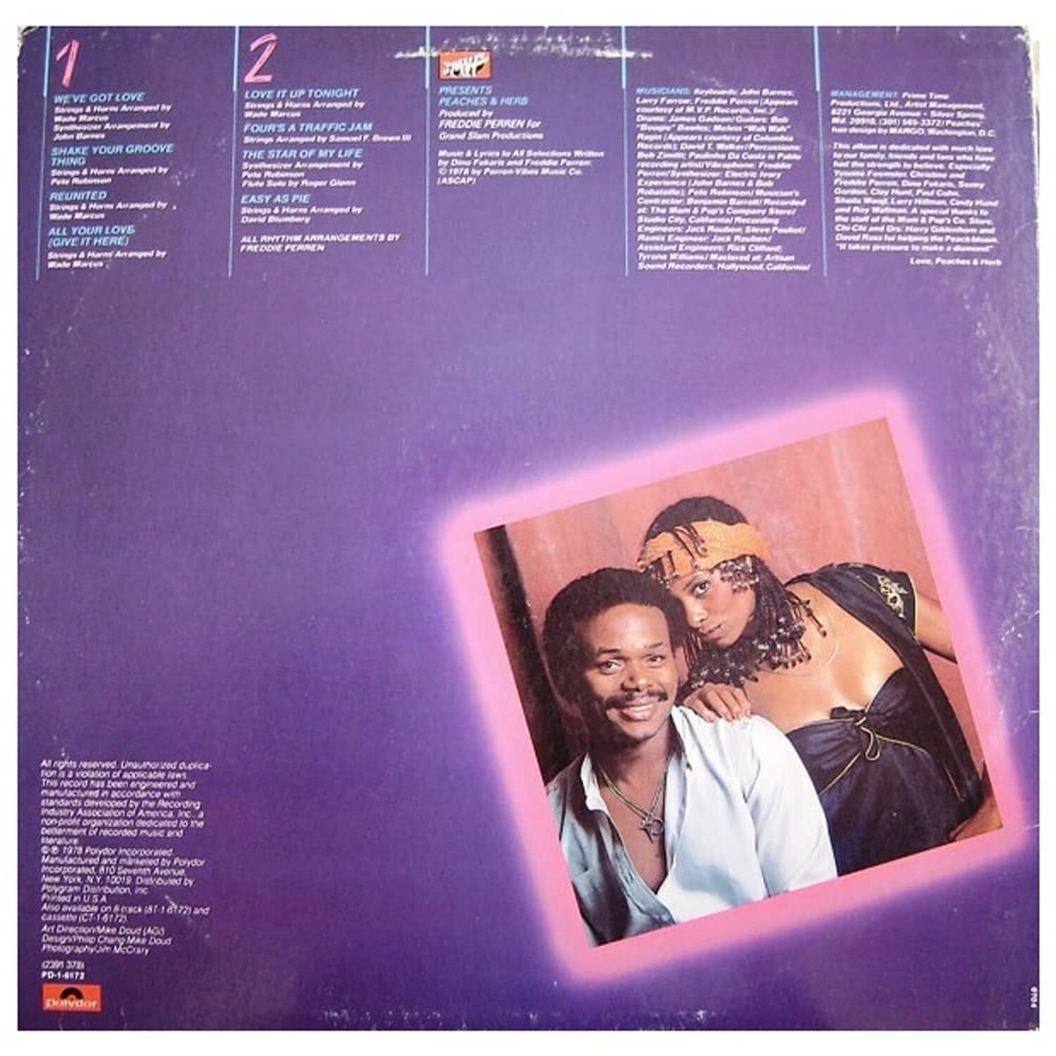 Peaches & Herb - 2 Hot! | Vinilo Usado image number 1.0