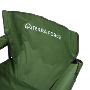 Silla Plegable Camping Con Apoya Brazos Verde