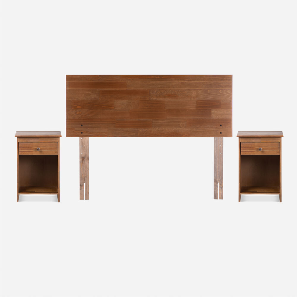 Cama Europea Rosen New Style 4 Plus / 2 Plazas / Base Normal + Set De Maderas Tabor Caramelo image number 2.0