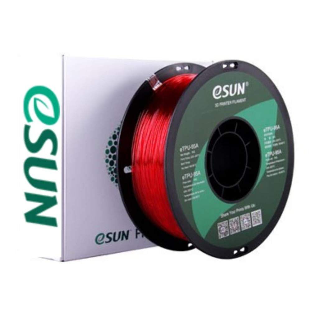 Filamento Tpu Rojo Transparente 1kg Esun image number 0.0