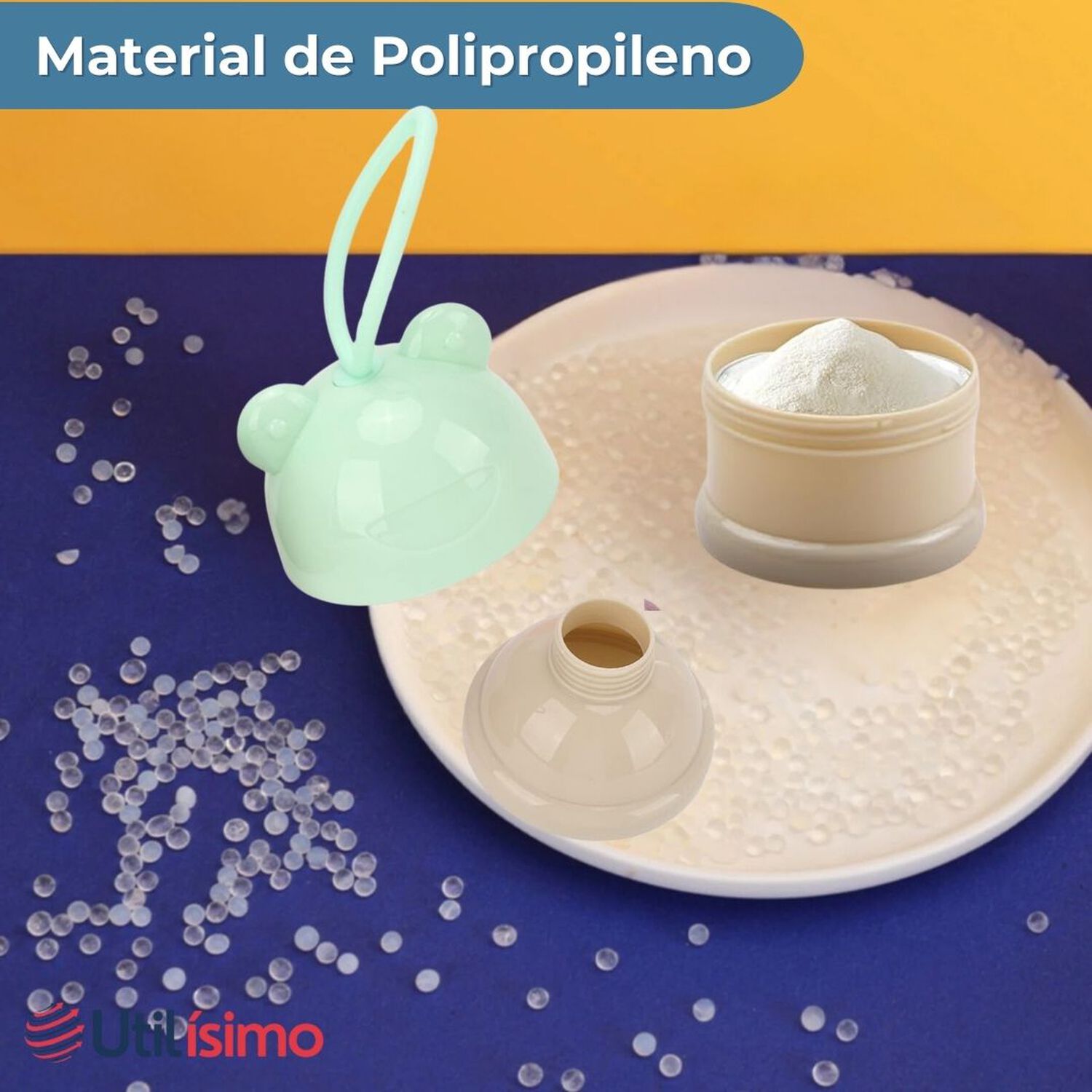 Dispensador De Alimentos Port&aacute;til Multicapa Libre De Bpa Beb&eacute;s Ni&ntilde;0 image number 6.0
