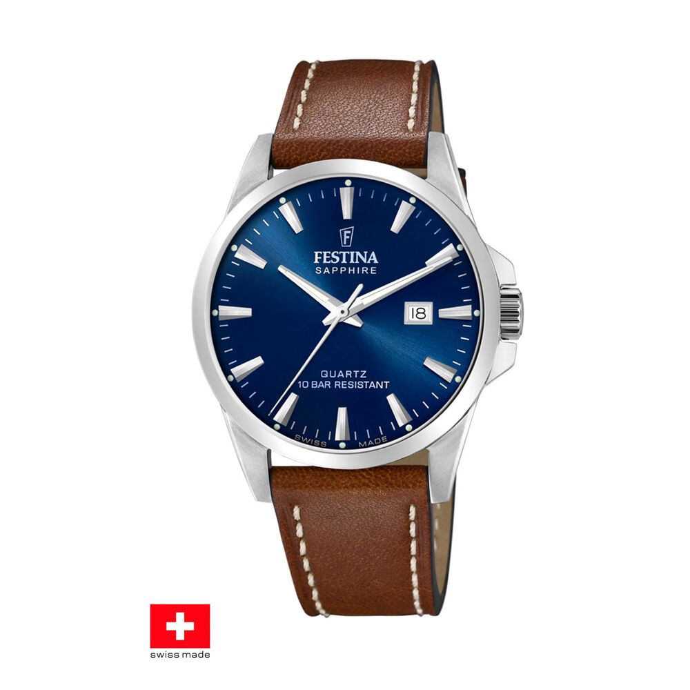 Reloj F20025/3 Festina Swiss Azul Hombre Swiss Made image number 0.0