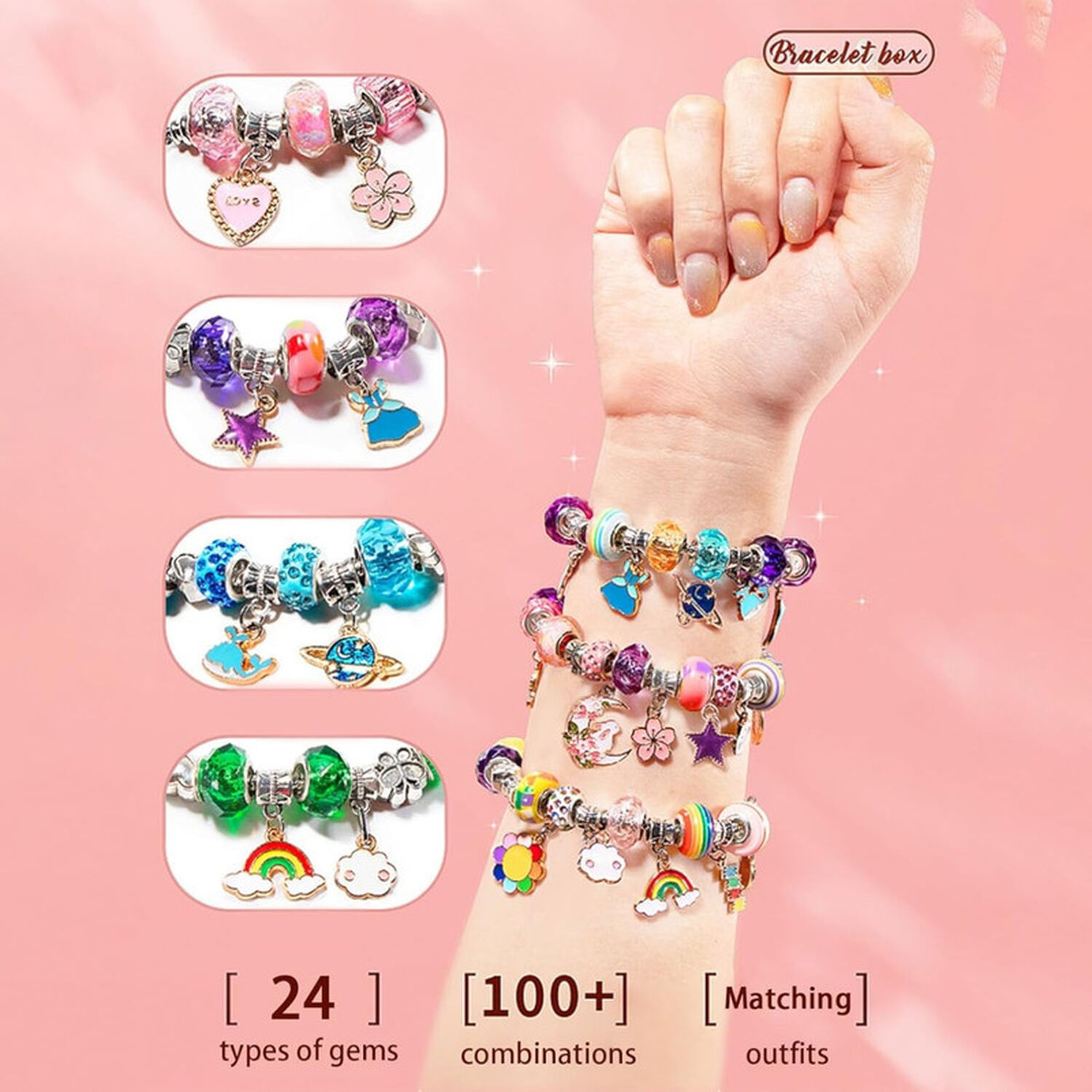 Set Pulseras Cajita Para Ni&ntilde;as Juguete image number 1.0