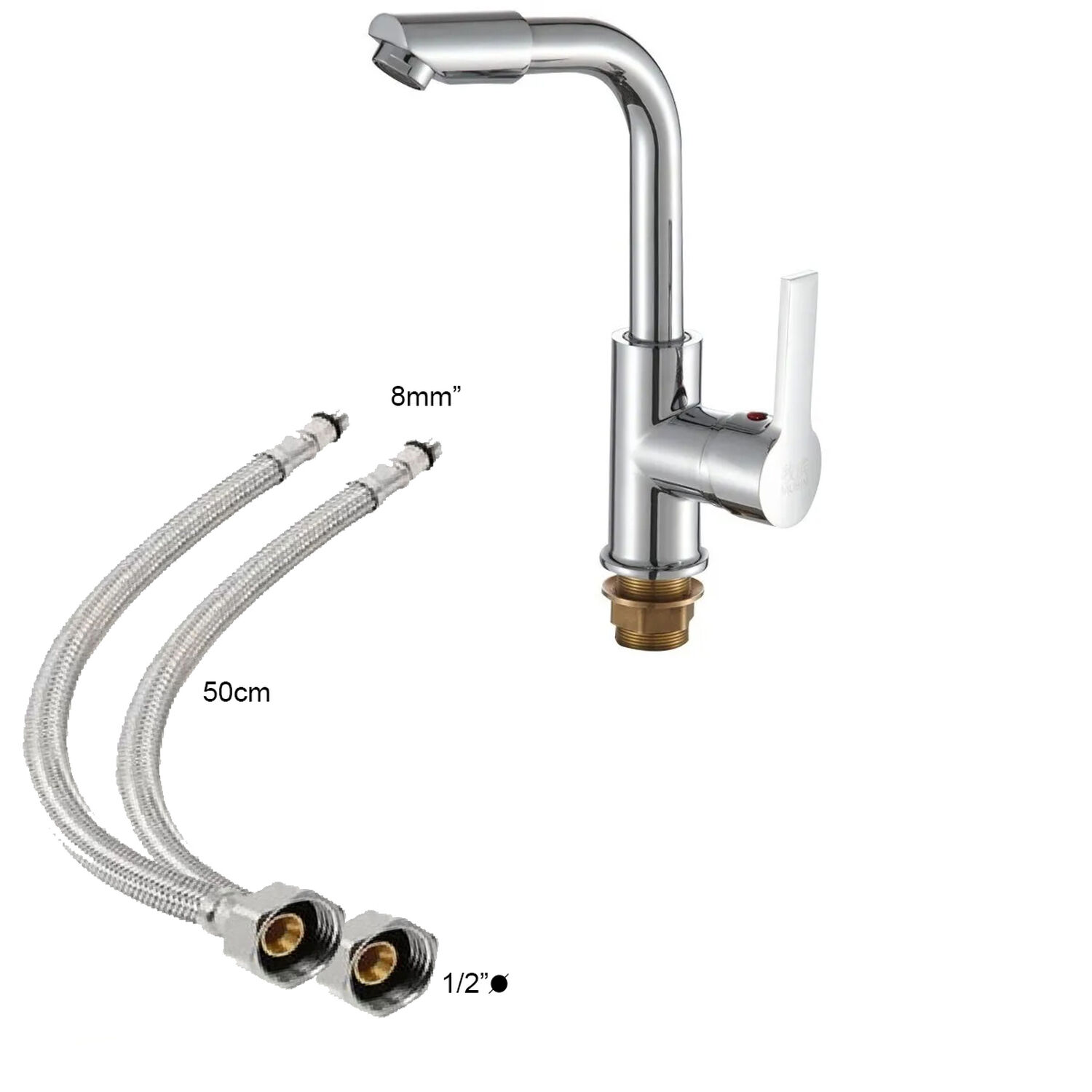 Llave Grifer&iacute;a Lavaplatos Monomando Alargado Plateado Cocina Tap07 image number 1.0