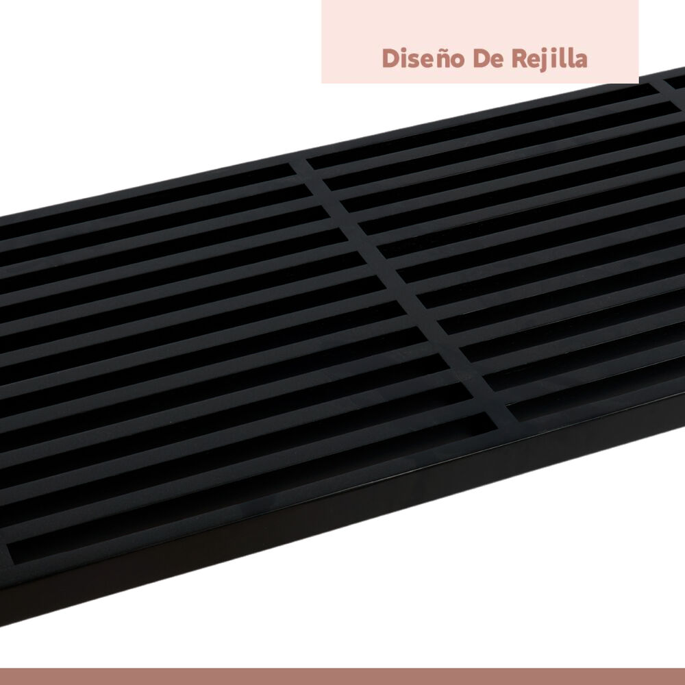 Banqueta De Madera Y Metal George Nelson 160cm - Negra image number 5.0