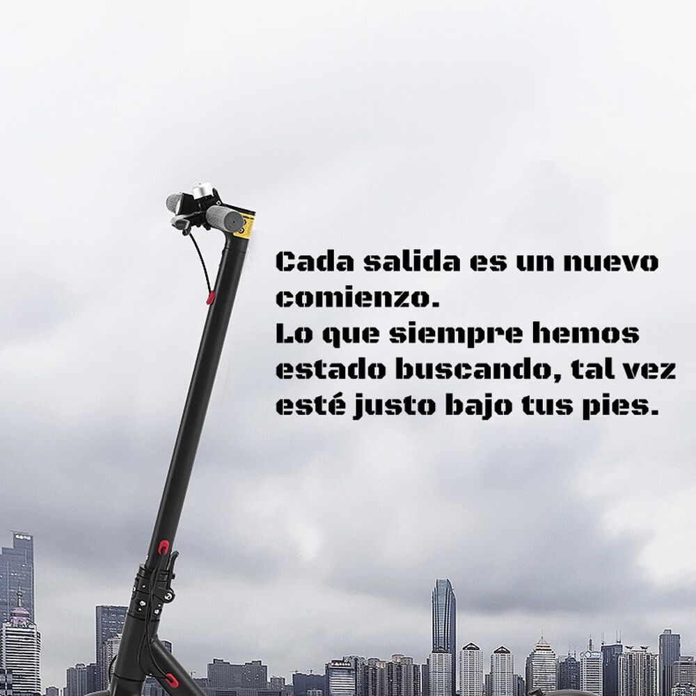 Scooter Adulto Eléctrico Con App Plegable 30km Negro Speed image number 1.0