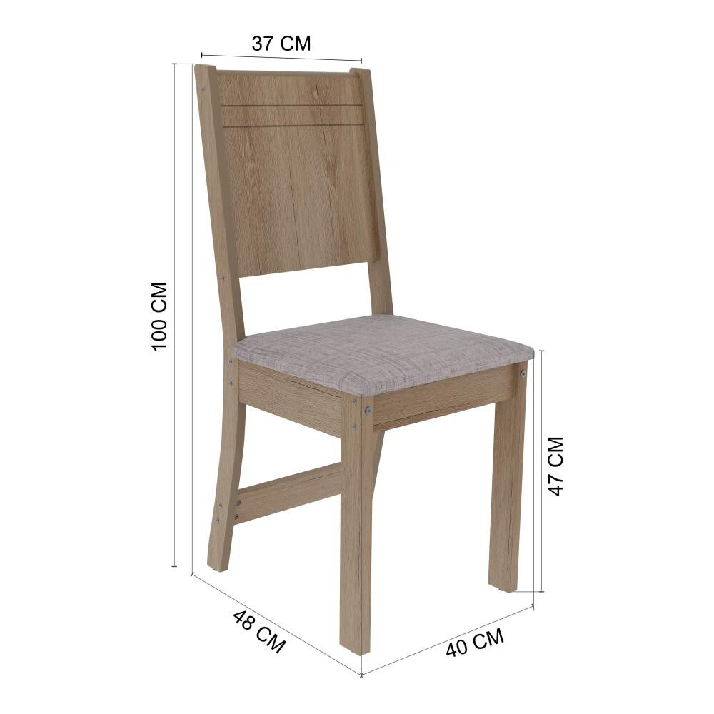 Juego De Comedor Casaideal Evora / 6 Sillas image number 4.0