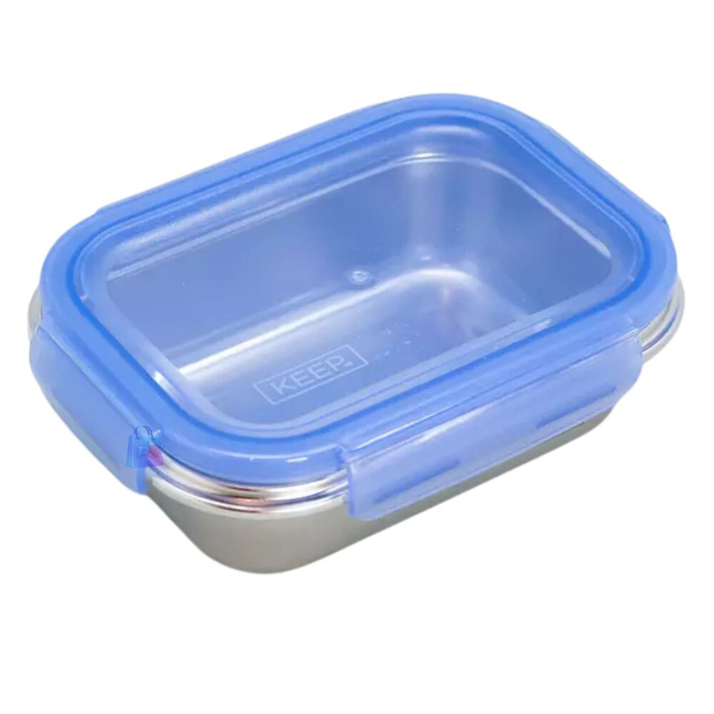 Herm&eacute;tico Keep 650ml Acero + Cubiertos On The Go - Ps image number 2.0