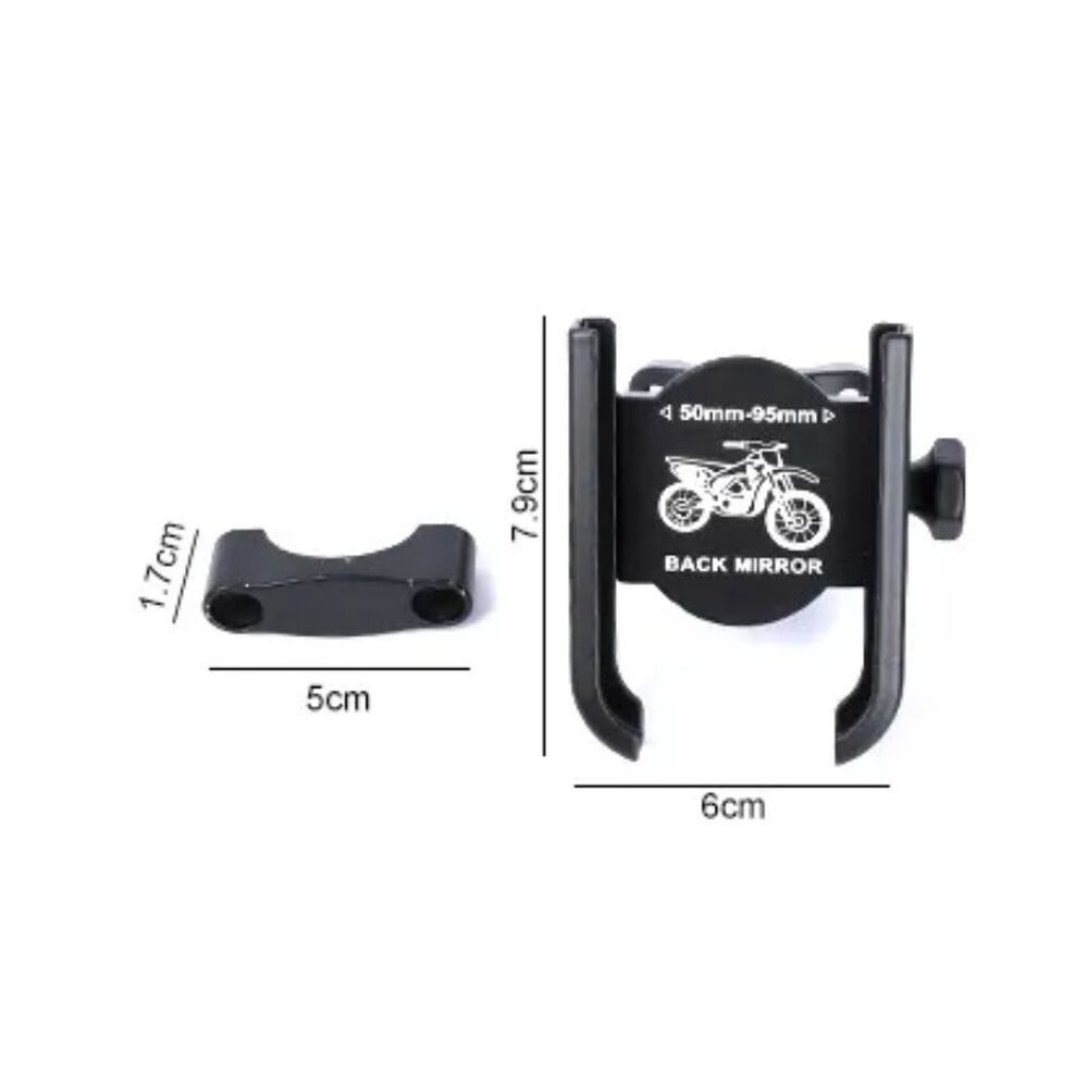 Soporte Celular Para Moto Met&aacute;lico Rotaci&oacute;n 360 image number 1.0