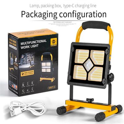 Foco Proyector Led Recargable Portátil Trabajo Solar