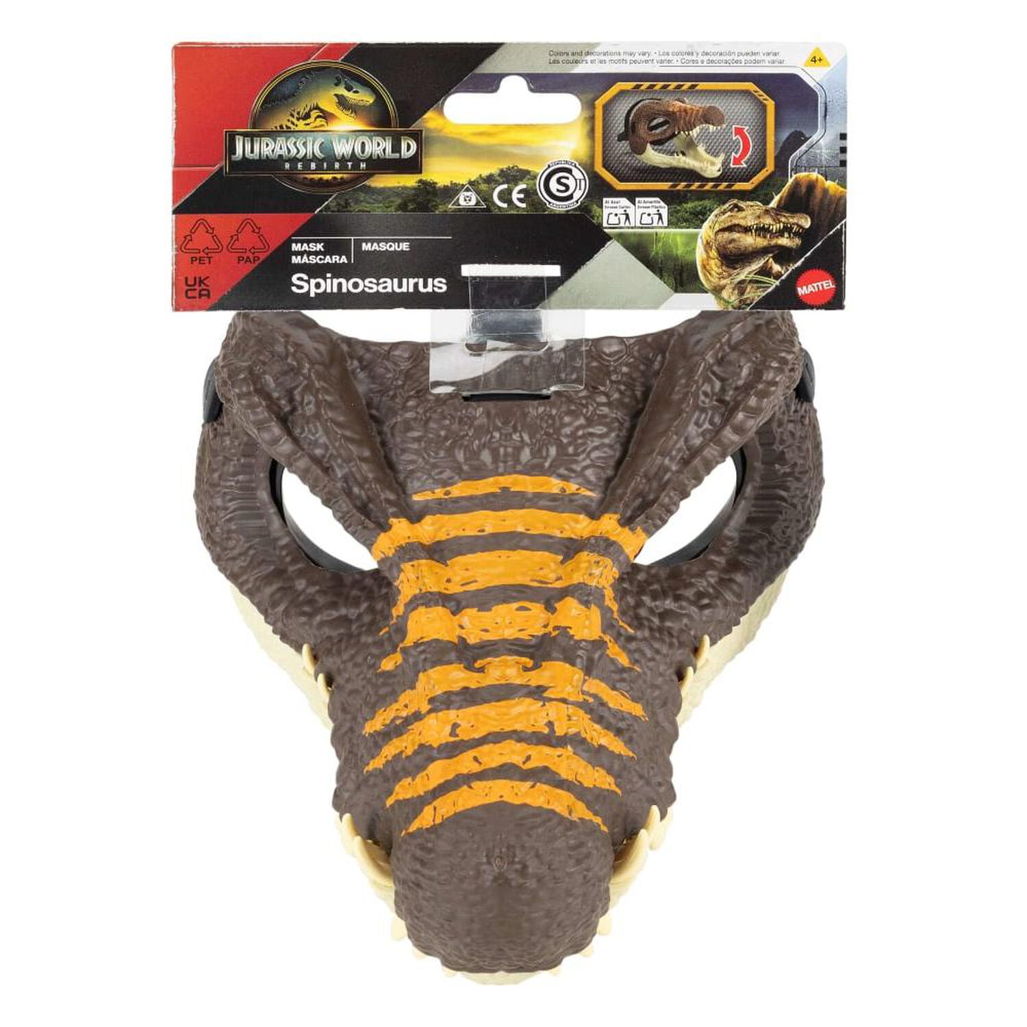 M&aacute;scara Dinosaurio Jurassic World Mask Spinosaurus image number 4.0