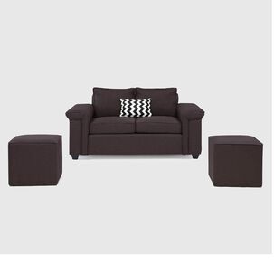 Sof&aacute; Mons Sicilia / 2 Cuerpos + 2 Pouf