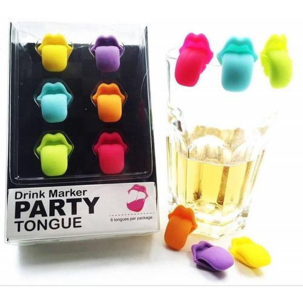 Marcadores De Vasos O Copas Boca Lengua 6 Pcs image number 2.0