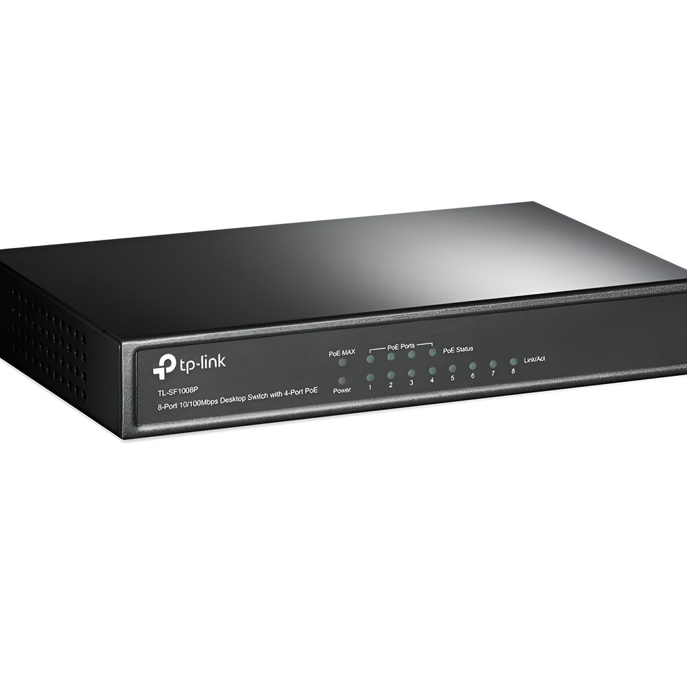 Switch Tp-link Tl-sf1008p 4 Puertos Poe + 4 Puertos Estándar image number 0.0