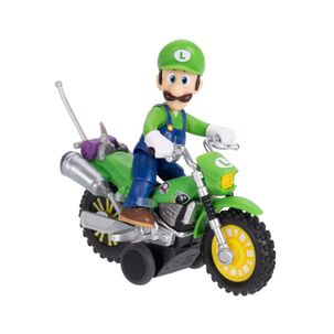 Moto Con Figura Mario Bross Luigi 6 Cm