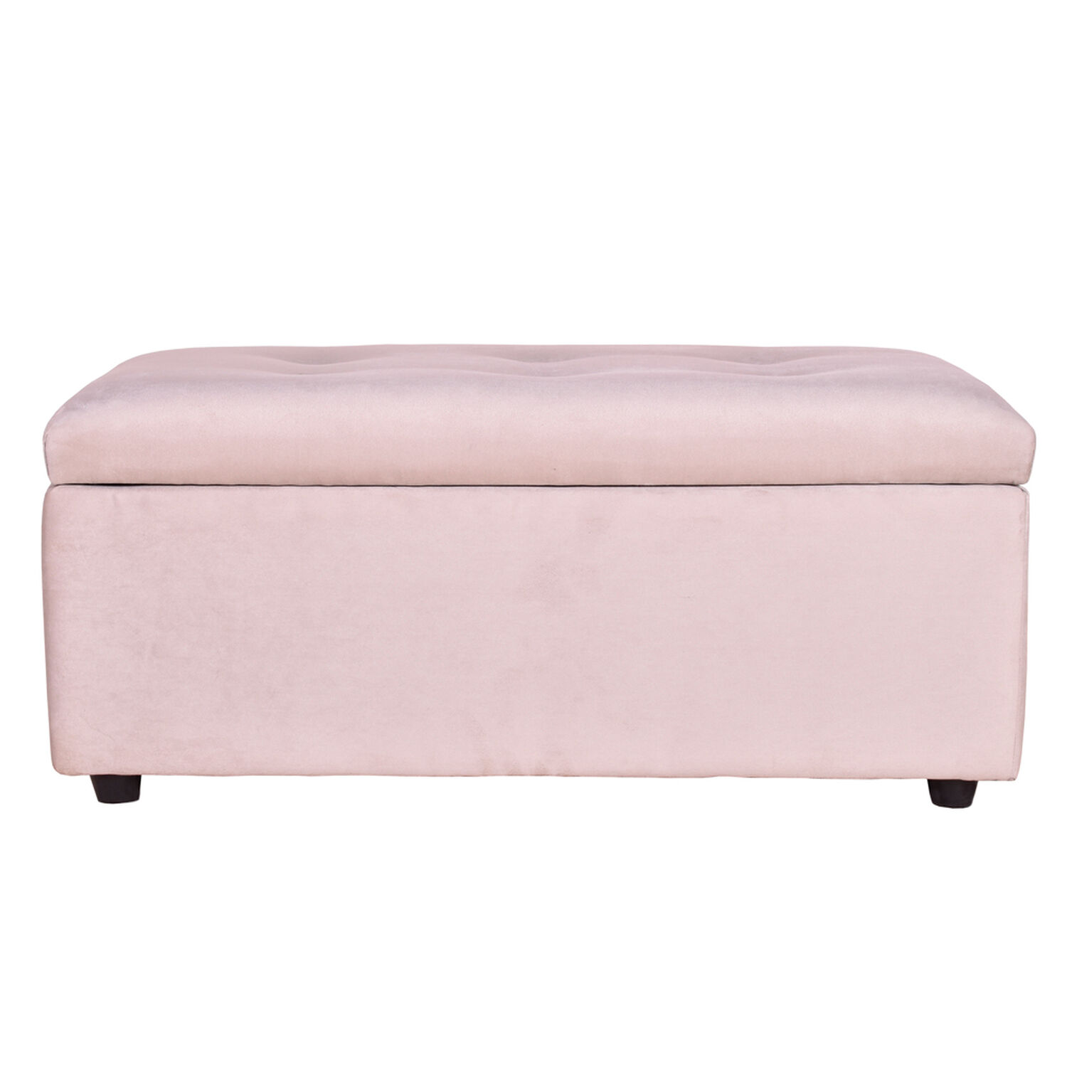 Banqueta Baul Felpa Beige 95x50x45 image number 1.0