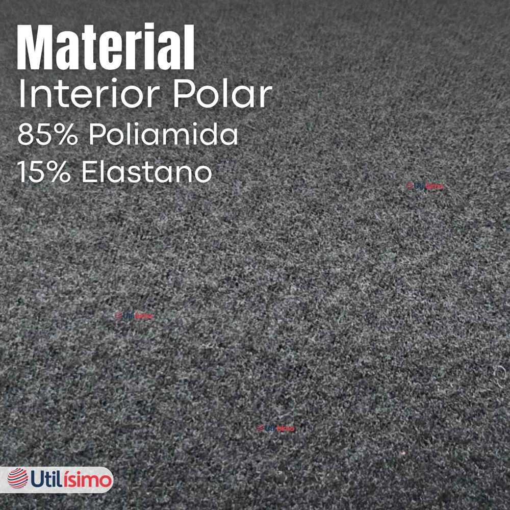 Calza Panty Polar T&eacute;rmica Sin Costura Tiro Alto Elasticada Gris image number 6.0