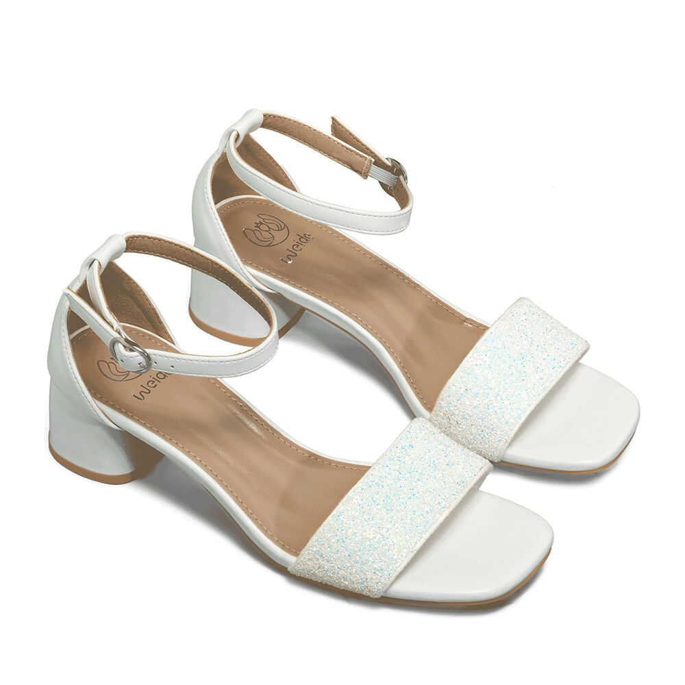 Sandalia Taco Grueso Punta Cuadrada Mujer Weide Gh176 image number 5.0