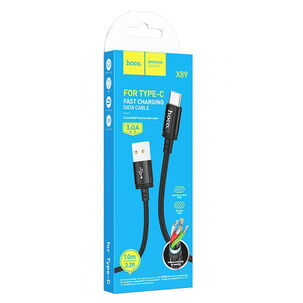 Cable Hoco X89 Wind Usb A Tipo C 1m Negro