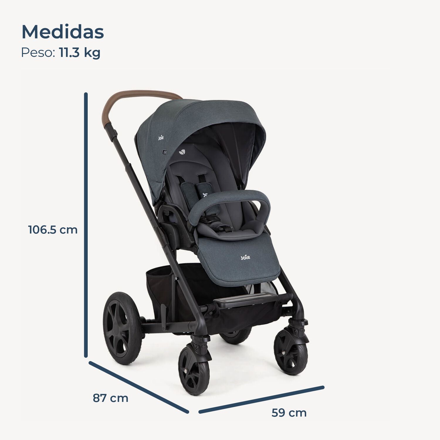 Coche Travel System Chrom Trio Ember Joie image number 8.0