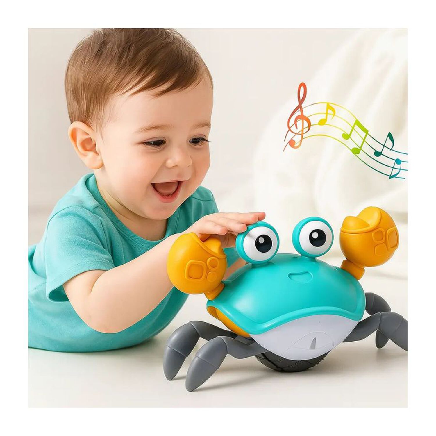 Cangrejo Musical Juguete Bebe Estimulacion Gateo image number 3.0