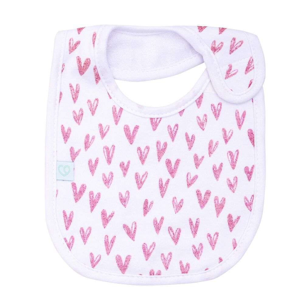 Set 2 Babero Algodón Impermeable Rosado Conejita Niña image number 3.0