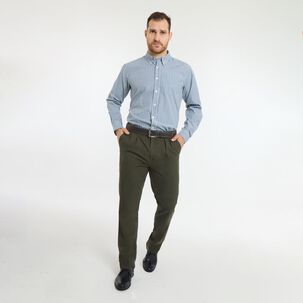 Pantalón Liso Tiro Medio Regular Hombre Herald