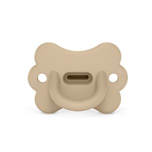 Chupete Todosilicona Fisiol&oacute;gico 0/6m Butterfly Beige