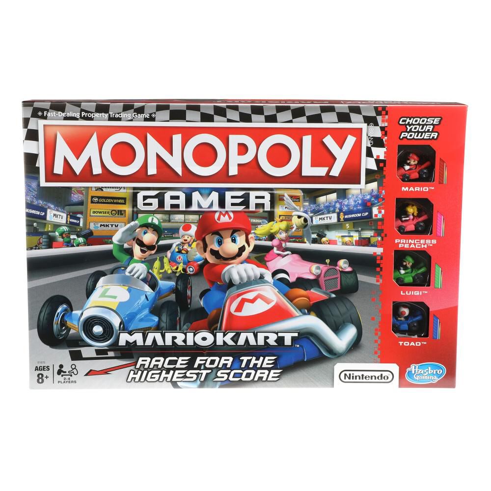 Juegos Familiares Monopoly Gamer Mario Kart image number 0.0