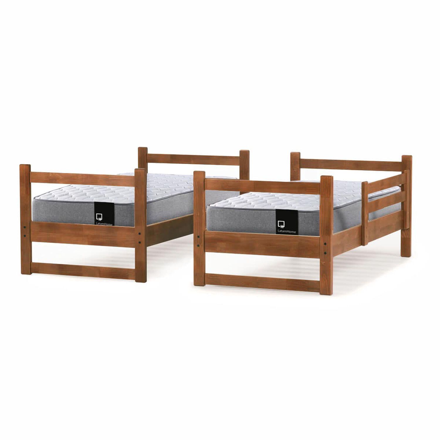 Camarote Desmontable Zen + Colchones Best Resortes 1 Plaza Madera image number 2.0