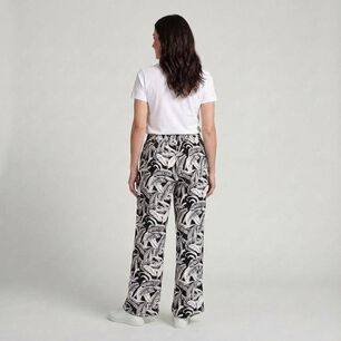 Pantal&oacute;n Full Print Tiro Medio Palazzo Mujer Geeps