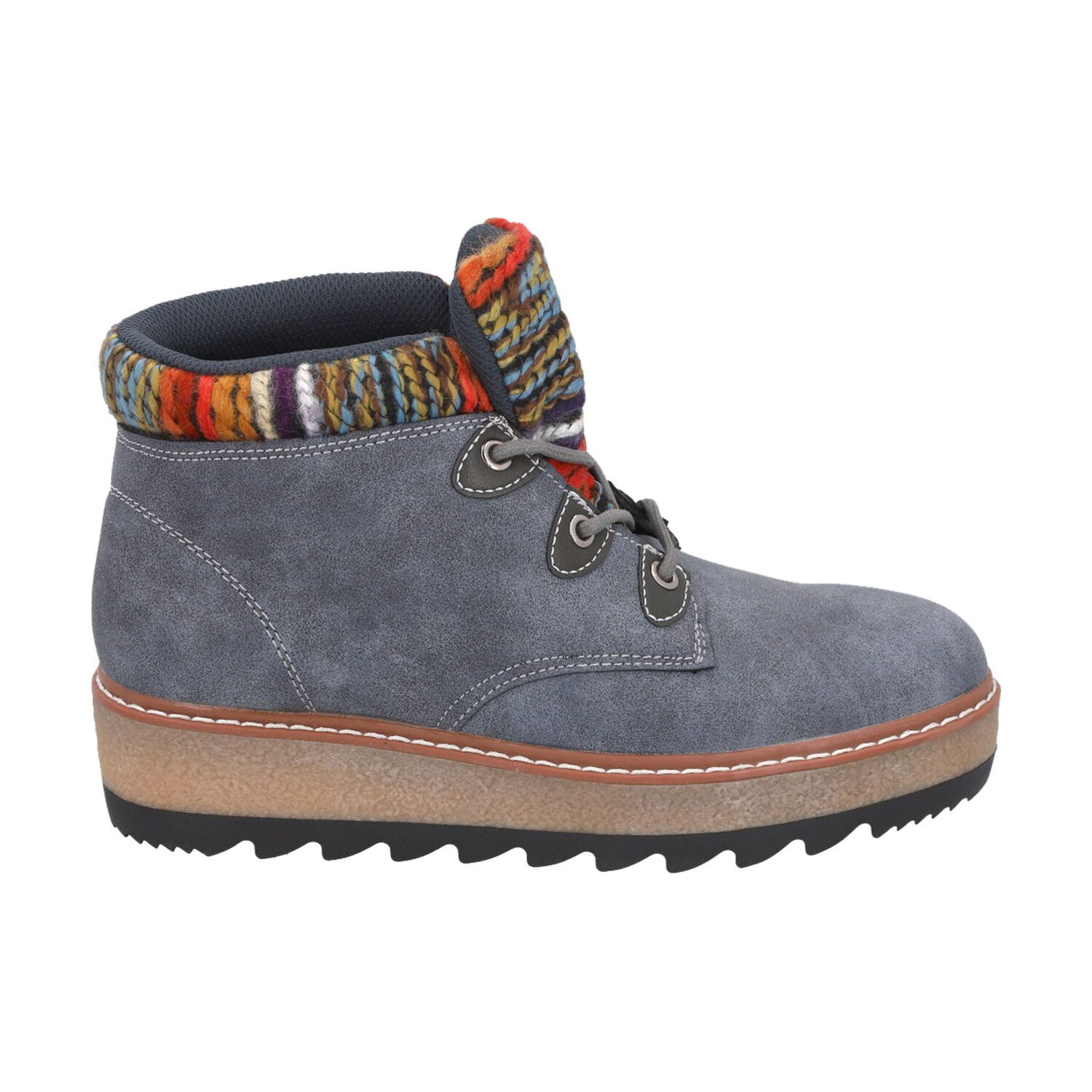 Botin Mujer Azul Nobuck 21 Police image number 0.0