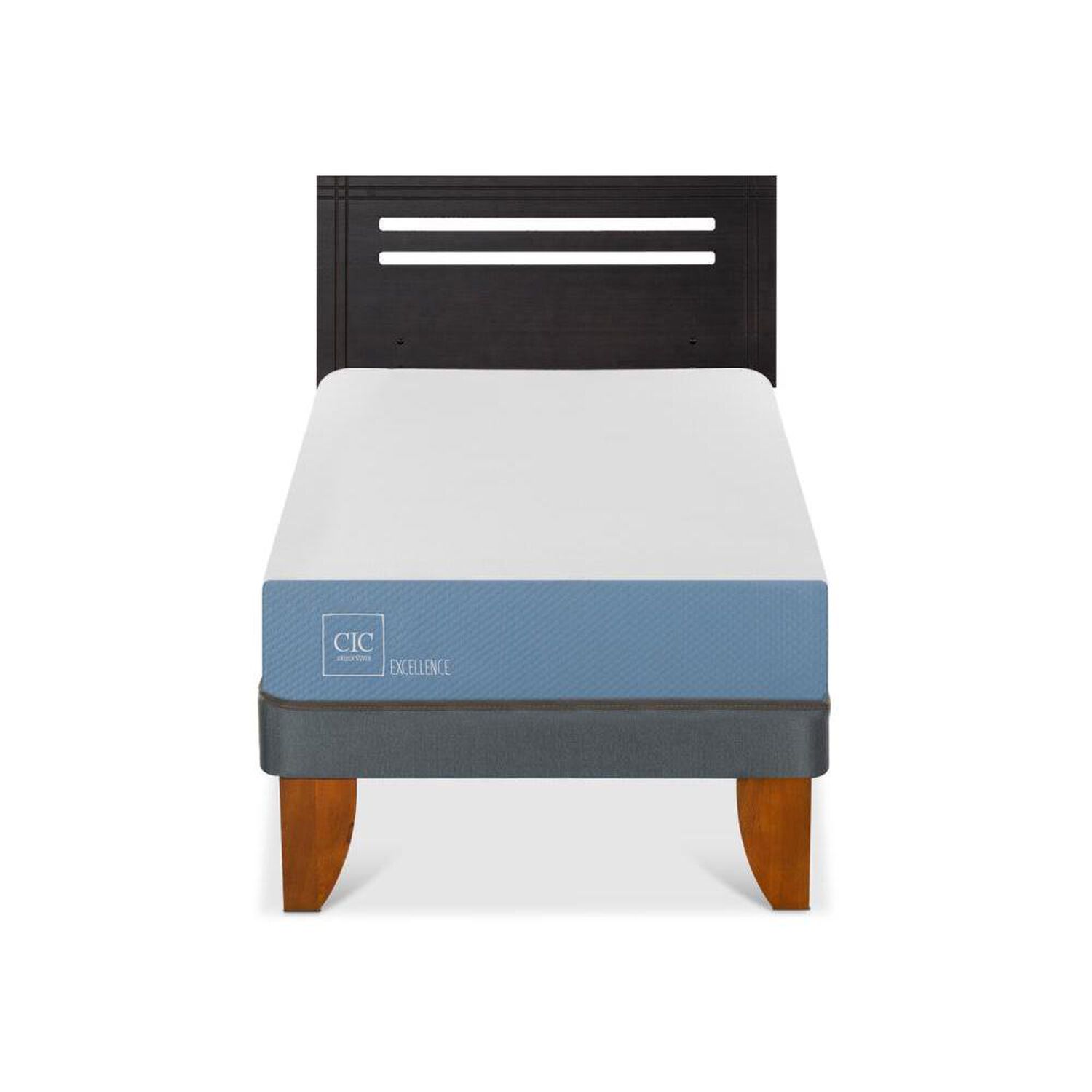 Cama Europea Cic Excellence / 1 Plaza / Base Normal + Respaldo image number 0.0