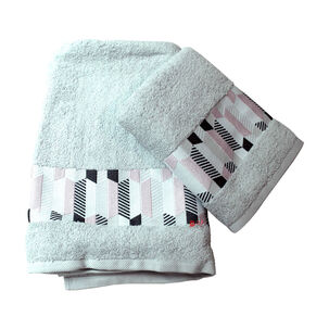 Juego De Dos Toallas Turcas Gris/diseño B&b Kitchen - Ps