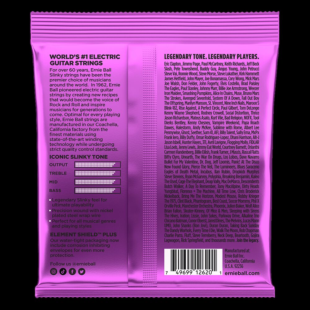 Cuerdas Guitarra Eléctrica De 7 Power Slinky Ernie Ball 11-58 2620 image number 1.0