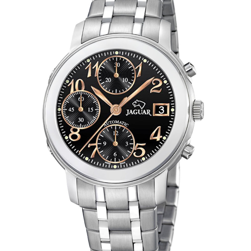 Reloj J939/4 Jaguar Negro Hombre Coleccion 1938 image number 0.0
