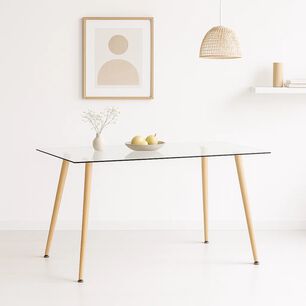 Mesa De Comedor Vidrio Rectangular 120x80