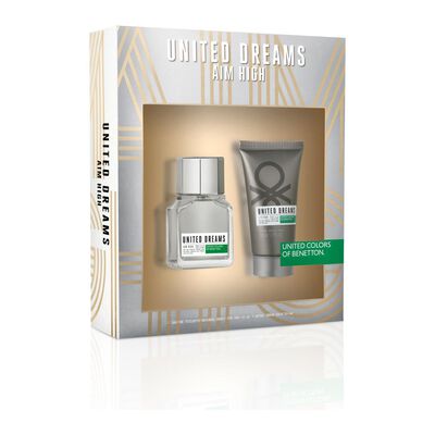 Perfume U.d. Aim High Benetton / 60 Ml / Eau De Toillete + After Shave 50ml
