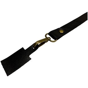 Lanyard De Cuero Negro Tratur