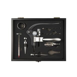 Set Malet&iacute;n Descorchador De Vino Eco Cuero Elegante