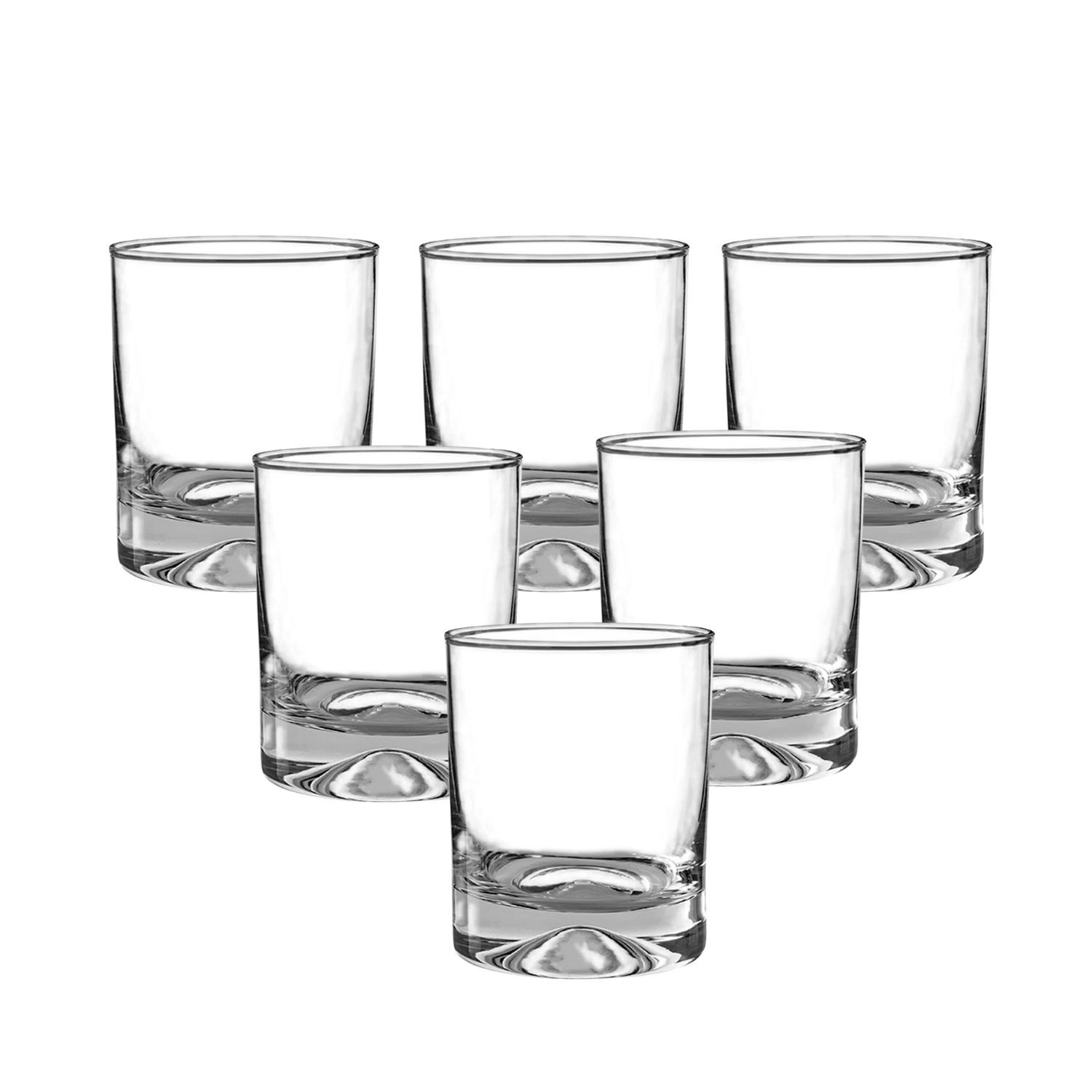Set 6 Vasos Bajos Modelo Manhatan De 340ml Agua Tragos Jugo image number 1.0