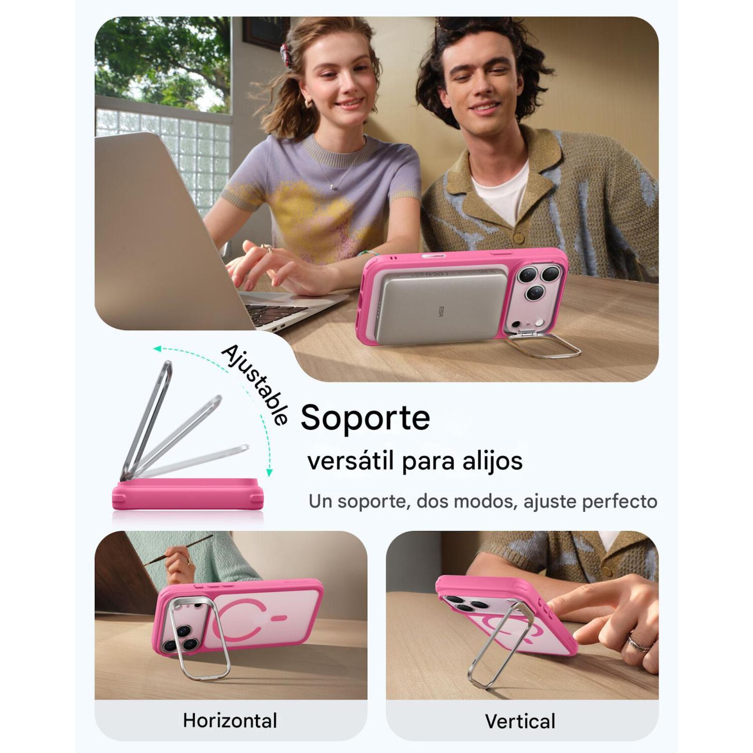 Para Iphone 17 Pro Max - Carcasa Magsafe Con Soporte image number 4.0
