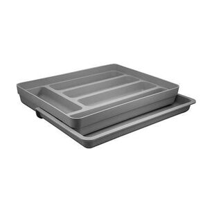Organizador Cubiertos Extensibles Logic Gris