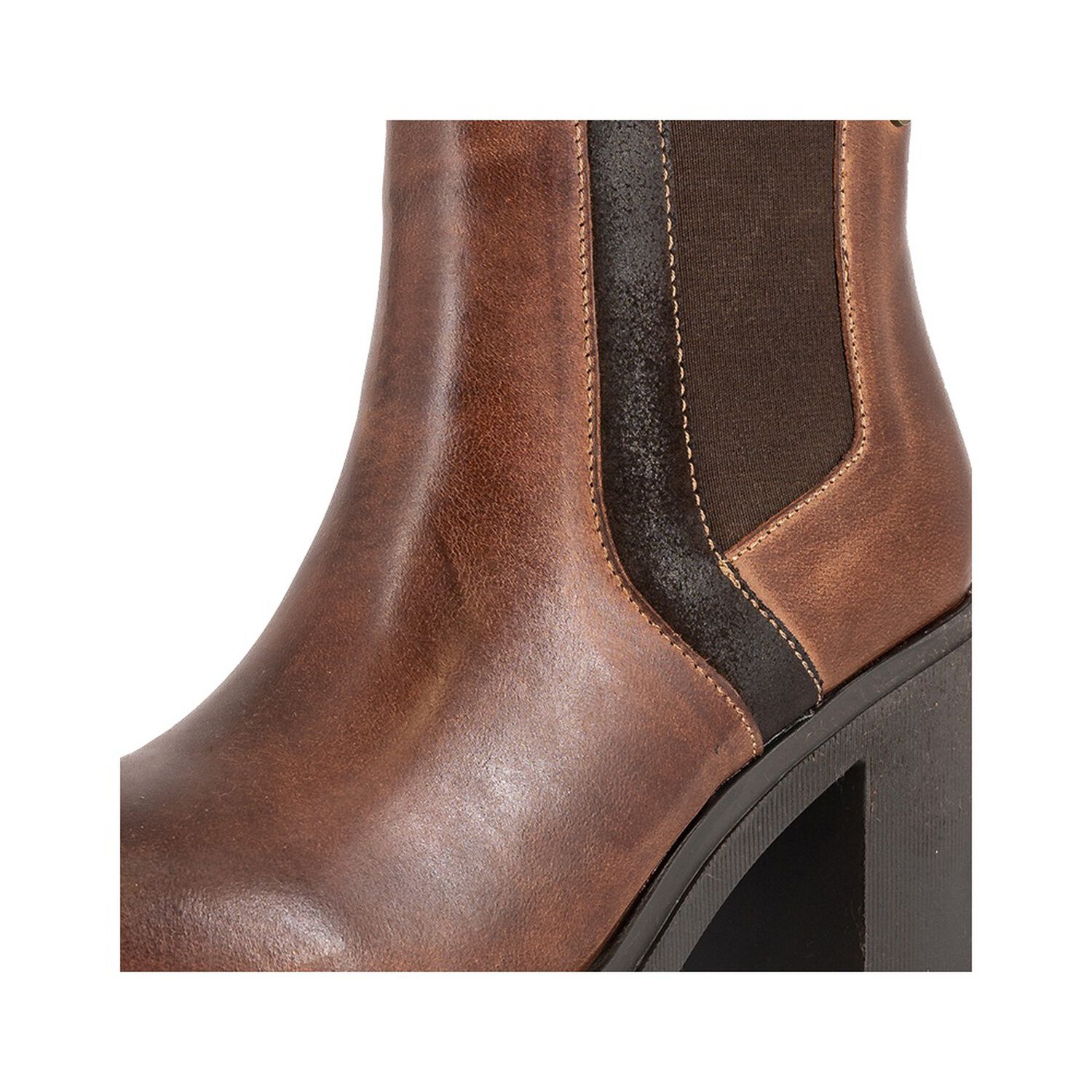 Botin De Cuero Zanra Cafe Alquimia image number 4.0