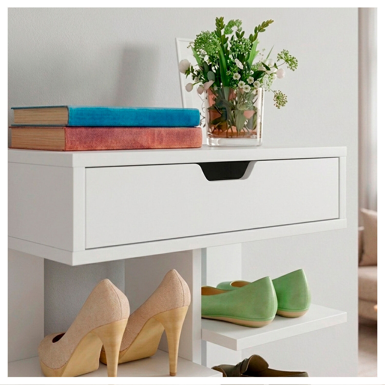 Zapatero Vertical Mueble Organizador Para Hogar Madera image number 5.0