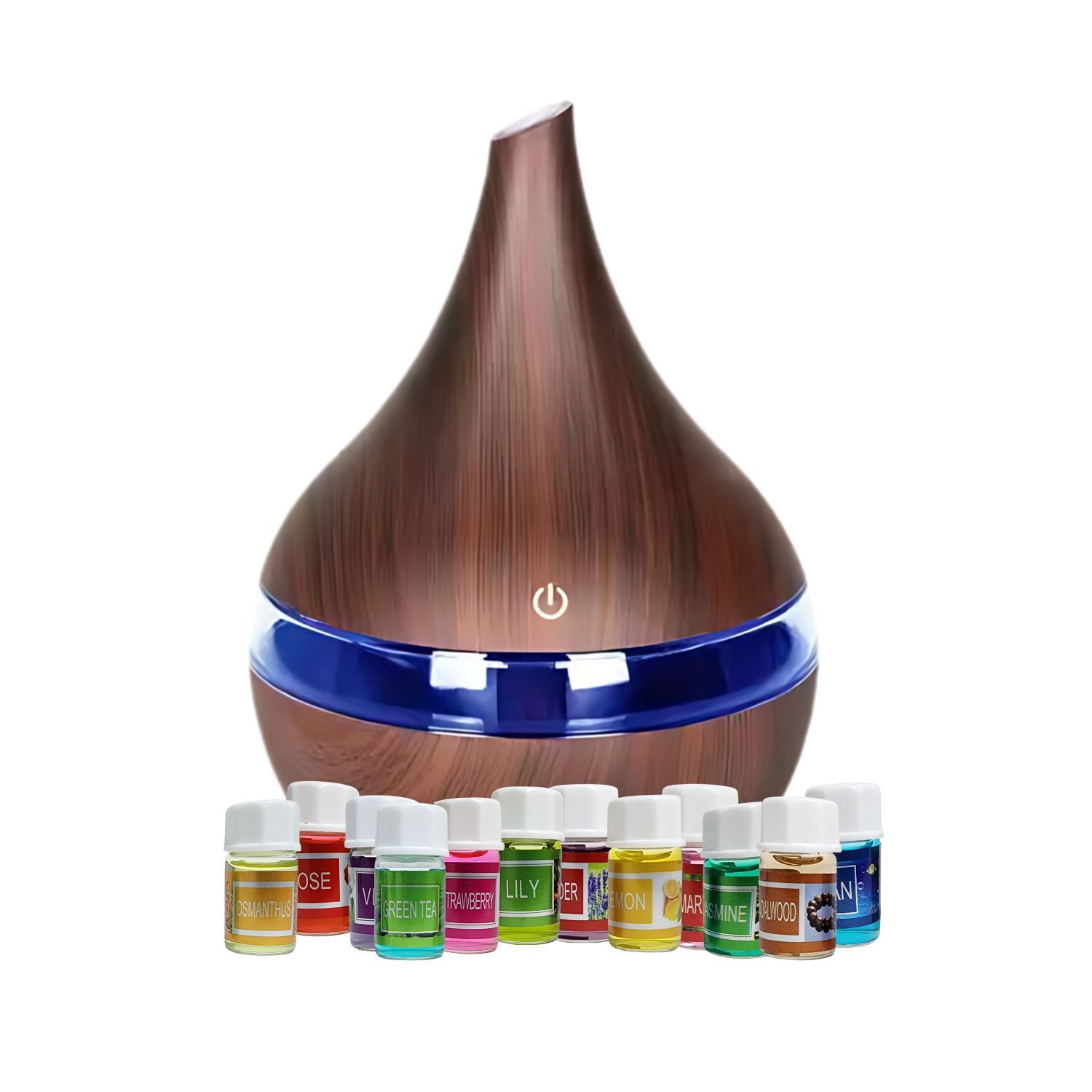 Pack Humidificador Marron Oscuro + 12 Esencias Aromaticas image number 0.0