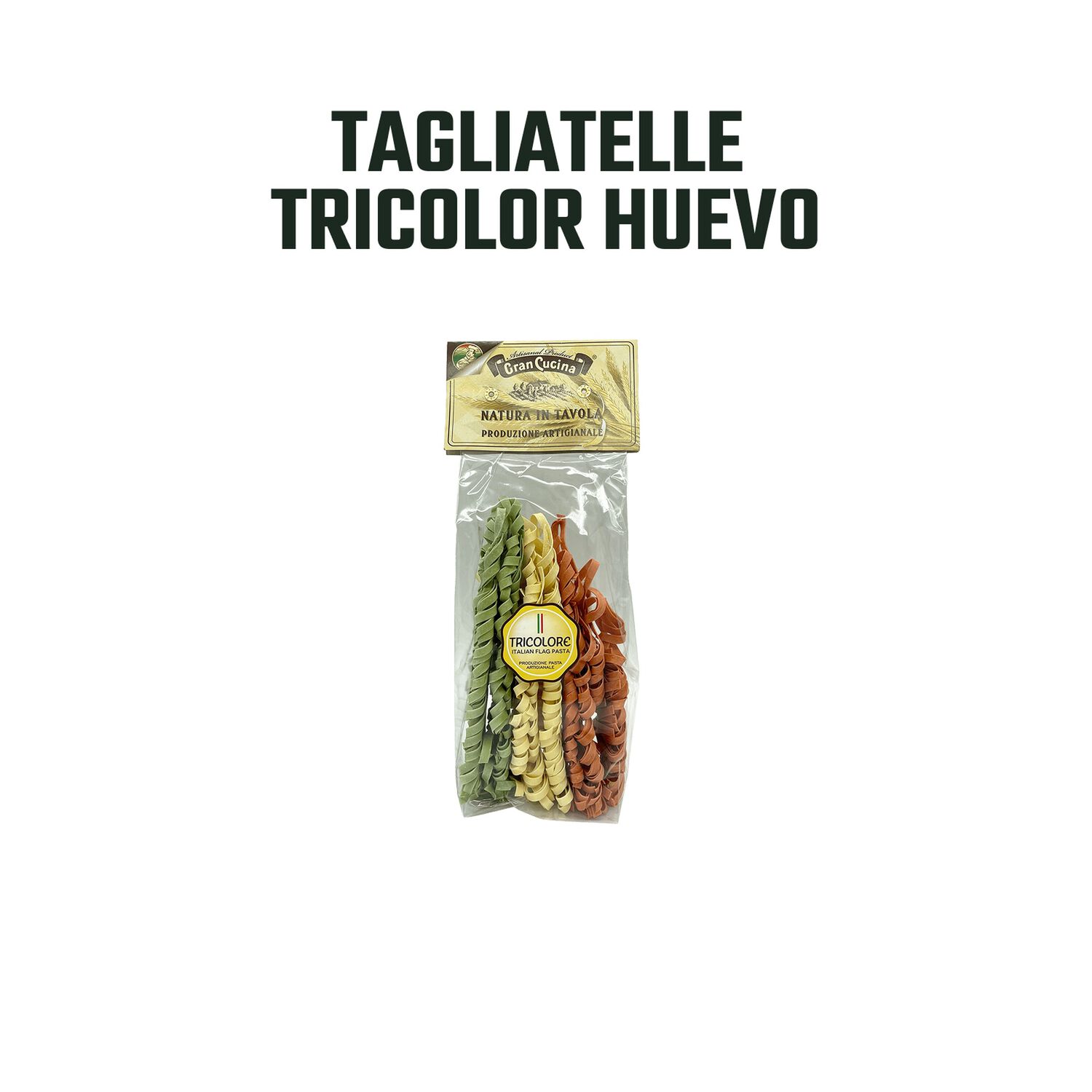 Tagliatelle Al Huevo Tricolor Gran Cucina 1 X 250 Gr image number 2.0
